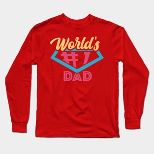 Worlds 1 dad Line of Accessories and Clothing Long Sleeve T-Shirt